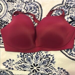 Seamless Molded Cup Bra - Deep Red